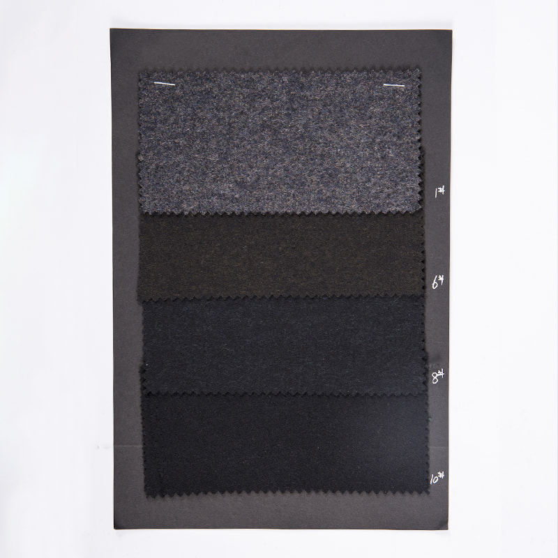 ผ้าขนสัตว์ผ้าฝ้ายโพลีเอสเตอร์ถักนิตติ้ง Jacquard แปรงสำหรับผู้ชายเสื้อโค้ท AJ225-1/6/8/10