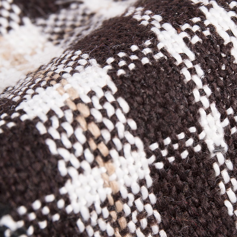 Vichy เลียนแบบเส้นด้าย Mink สีดำ/สีน้ำตาล 10% ขนสัตว์ 90% เส้นใยเคมีผ้าทวีด 2233