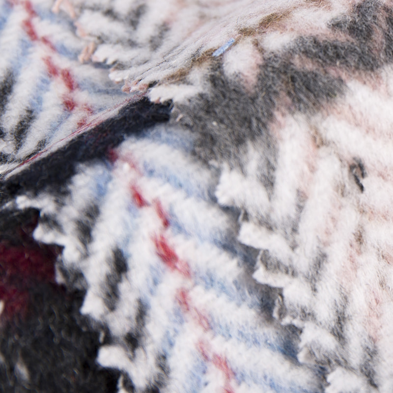 Herringbone Wool Plaid Jacquard แปรงผ้าทวีด 2424