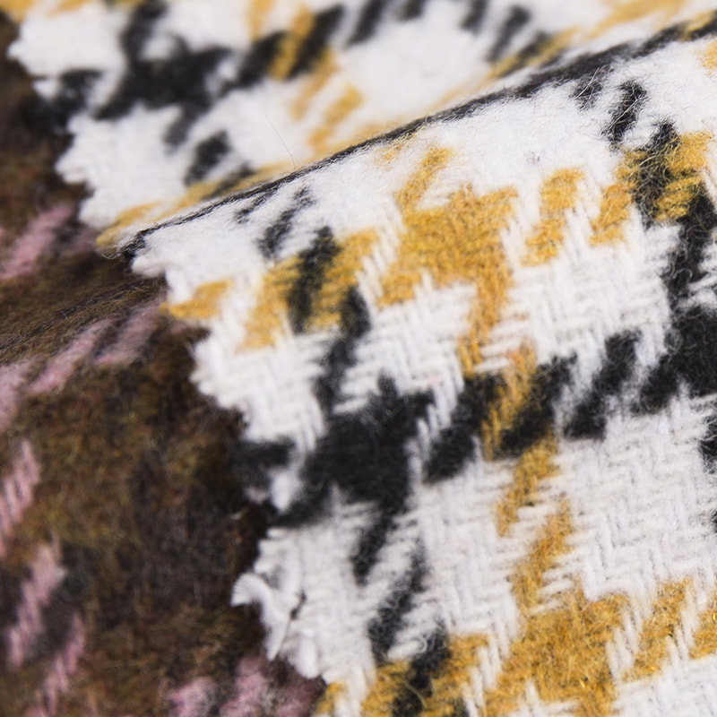 Tartan Plaid Twill ผ้าทวีตไฟเบอร์เคมี 2435