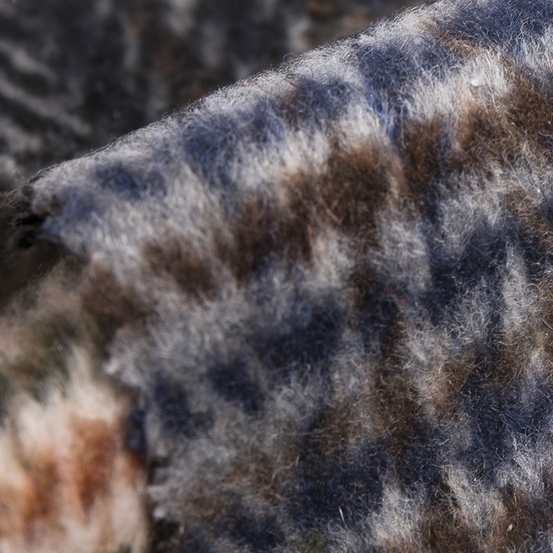 Tartan Plaid Herringbone Brush Wool เส้นใยเคมีผ้าทวีดสำหรับเสื้อโค้ท 3265