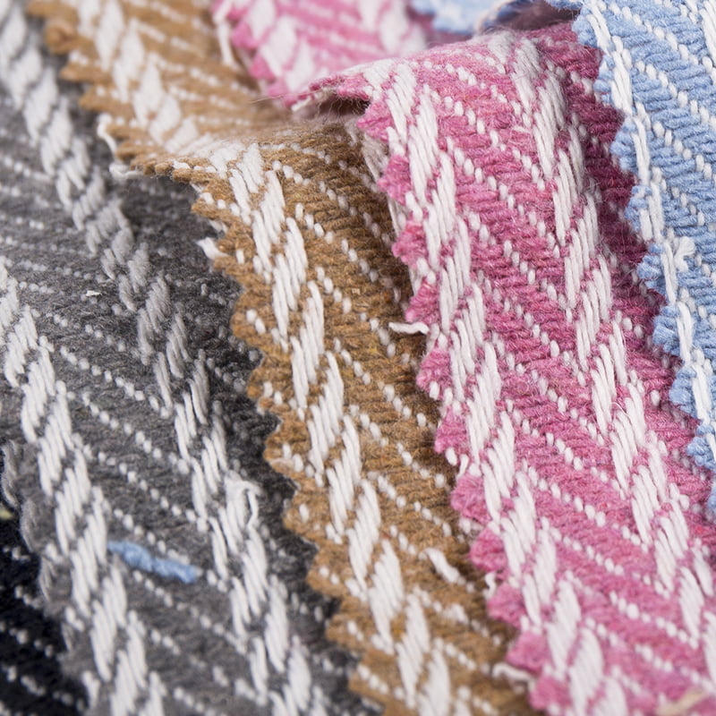 ผ้า Jacquard โพลีเอสเตอร์ขนแกะลาย Twisted 3277