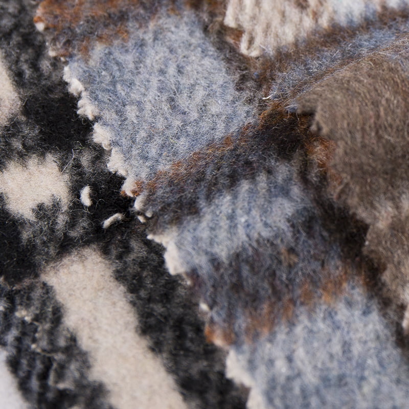 ขนสัตว์แฟนซีเส้นด้ายทำแปรงลายสก๊อตผ้าทวีด 3507