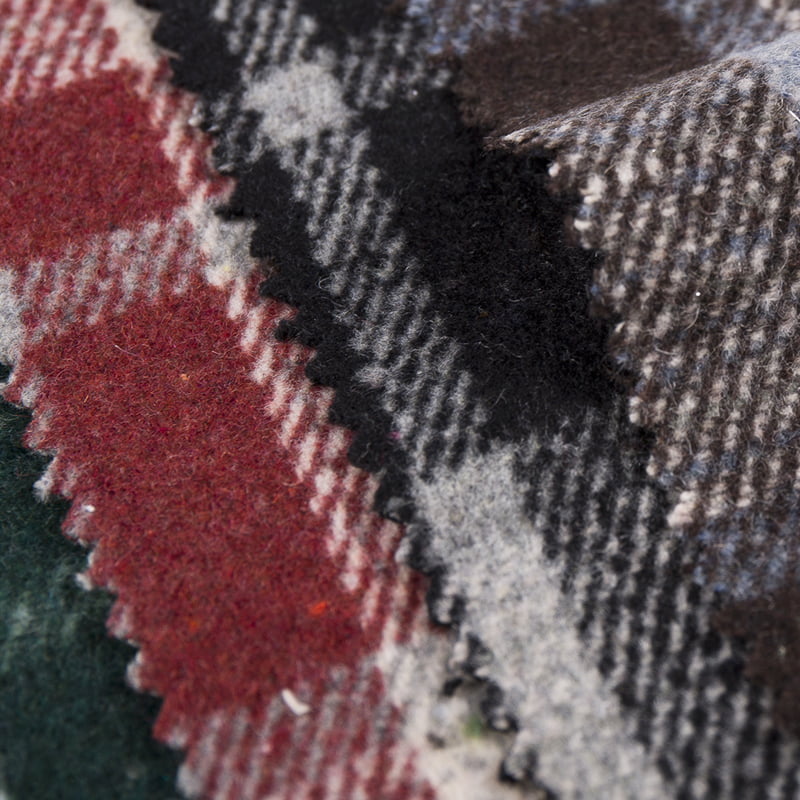 ตรวจสอบผ้าทวีดผ้าขนสัตว์ลายสก๊อตหลากสี 3508