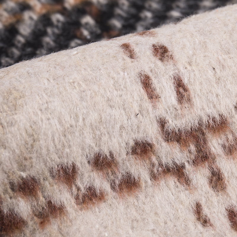 สีน้ำตาลลายสก๊อตเฮฟวี่เวทแปรงผ้าทวีด 3546