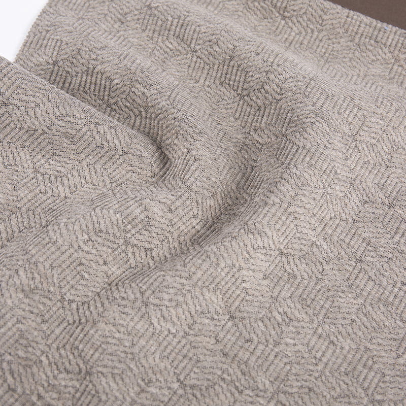 ก้อนนูนถัก Jacquard โพลีเอสเตอร์วิสโคสสแปนเด็กซ์ผ้ากีฬาสำหรับเสื้อผ้า AW23024