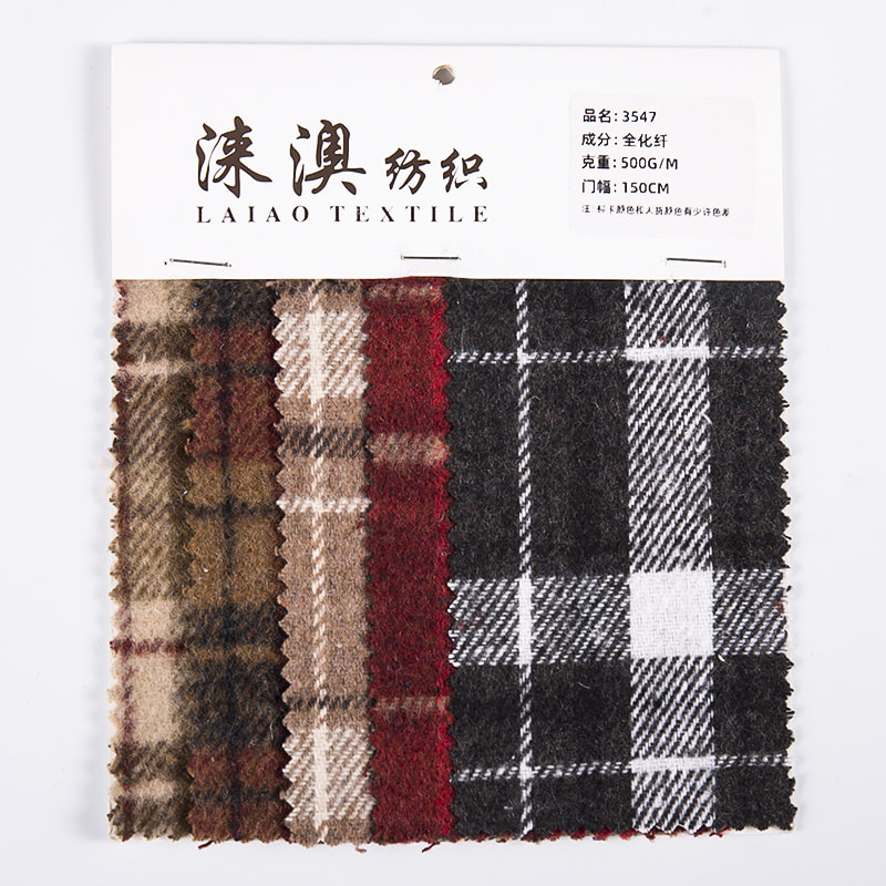 ผ้าทวีดลายทแยงลายสก๊อตสีแดงดีไซน์ใหม่สำหรับเสื้อ 3547