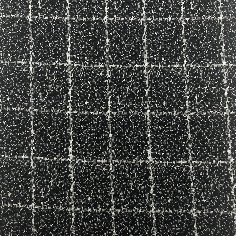 ผ้าขนสัตว์ถักลายจุดลายสก๊อตสำหรับเบลเซอร์ 182808-1