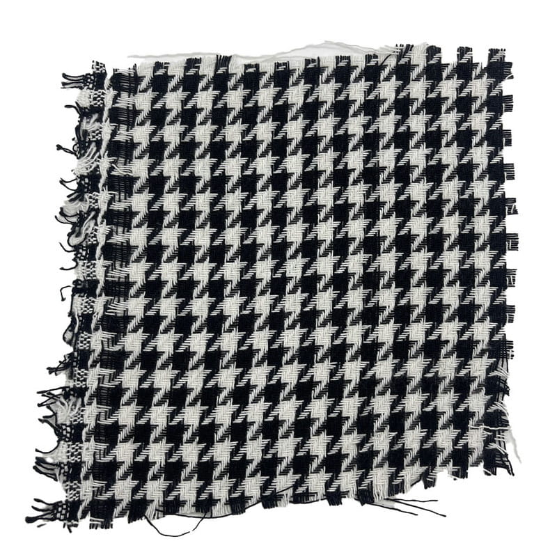 ผ้าทอเนื้อดี Houndstooth โพลีเอสเตอร์ 100 สำหรับเครื่องแต่งกาย 2138