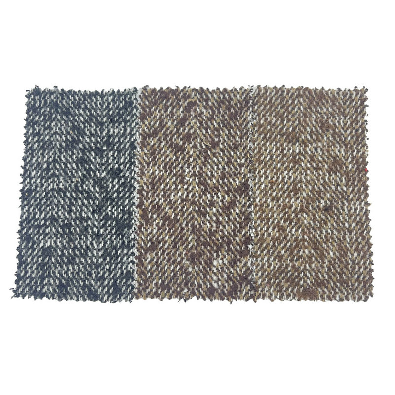 แปรงผ้าทวีดขนแกะสีน้ำตาลหนารูปแฉกแนวตั้งสำหรับเบาะ 3787