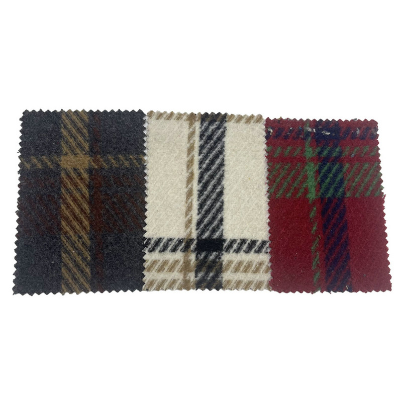 สิ่งทอลายทแยงลายนูน Plaids ผ้าขนสัตว์ Jacquard ผ้าหุ้มเบาะ 4222
